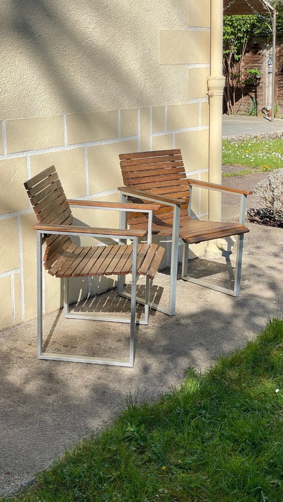 Image 1 of Pair of Esprit Karin Mobring armchairs from Ikea