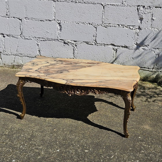 Image 1 of French Marble Coffee Table 70s