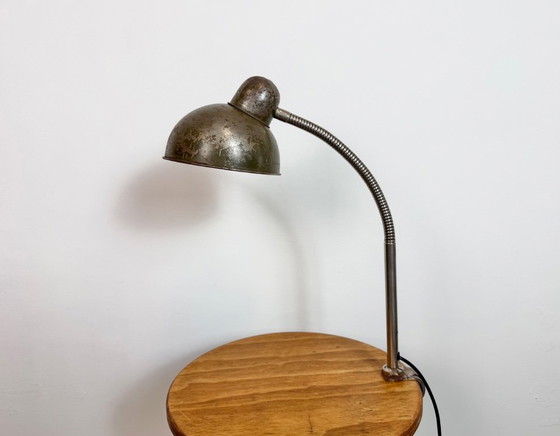 Image 1 of Industrial Workshop Gooseneck Table Lamp, 1960s