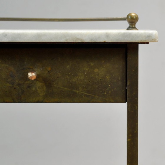 Image 1 of Nachttisch aus Messing, um 1900
