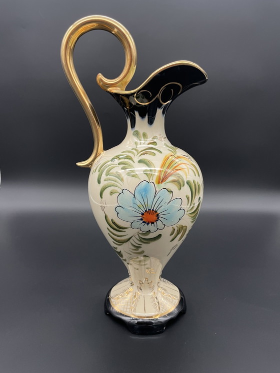 H. Béquet Quaregnon Aiguière No. 683 – Hand-painted and gilded – Vases, Porcelain (photo 2 of 8)
