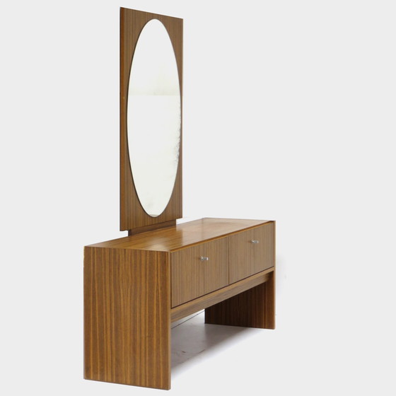 Image 1 of Coiffeuse vintage Mid Century avec miroir, 1970