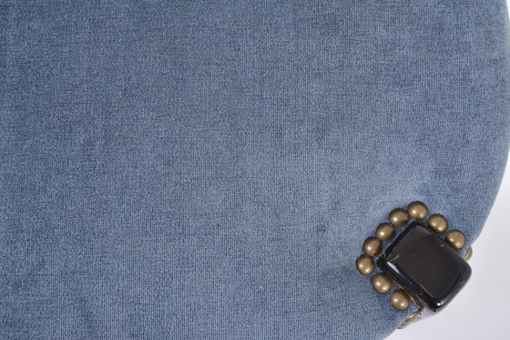 Image 1 of Set of Four Italian High Back Dining Chairs by Aldo Tura