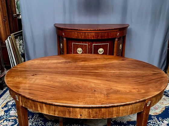 Empire style table. Rosewood veneer, bronze. – Dining tables (photo 6 of 8)