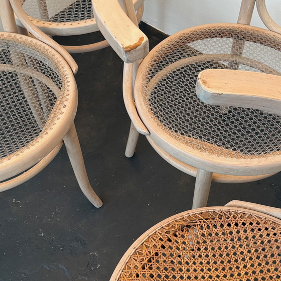 Image 1 of 4 chaires, 2x Thonet Mundus