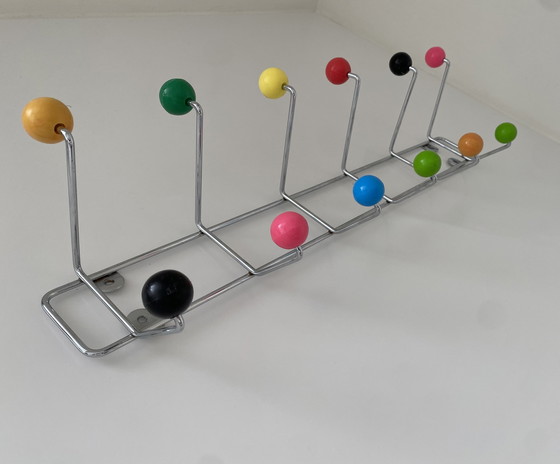 Image 1 of Space-Age Sputnik Wall-Mounted Coat Rack - Vintage Atomic XL