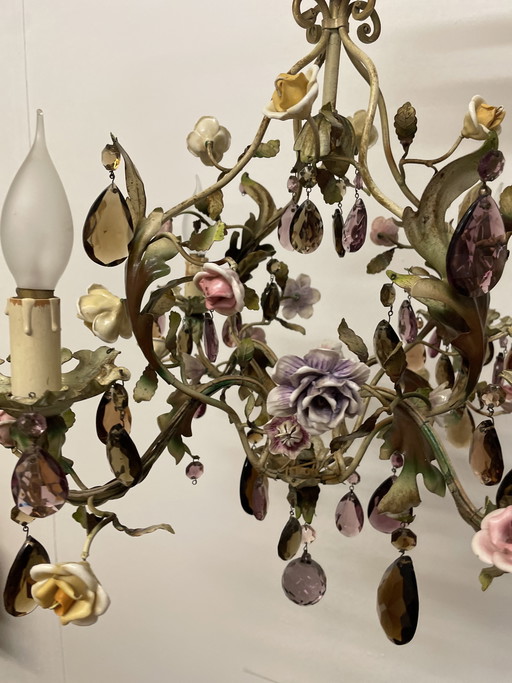 Lámpara de araña francesa estilo Toleware