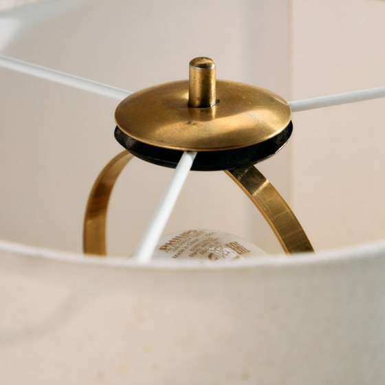 Image 1 of MK9465 Lámpara de sobremesa de teca y latón