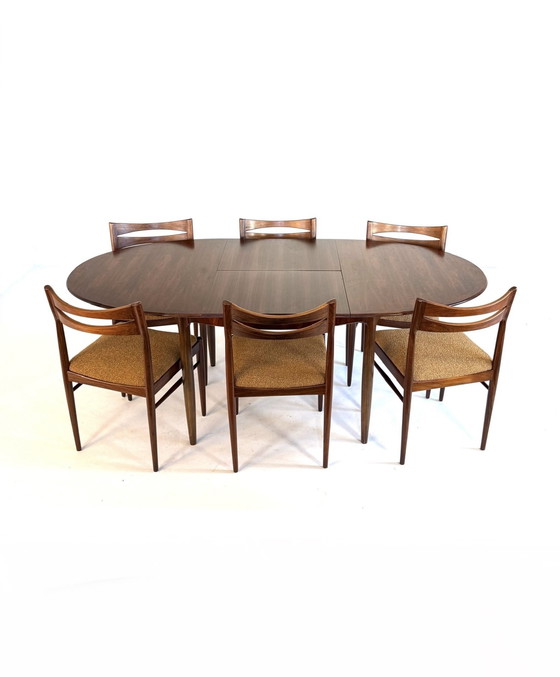 Image 1 of Table à manger extensible vintage en palissandre, Kondor Furniture '60