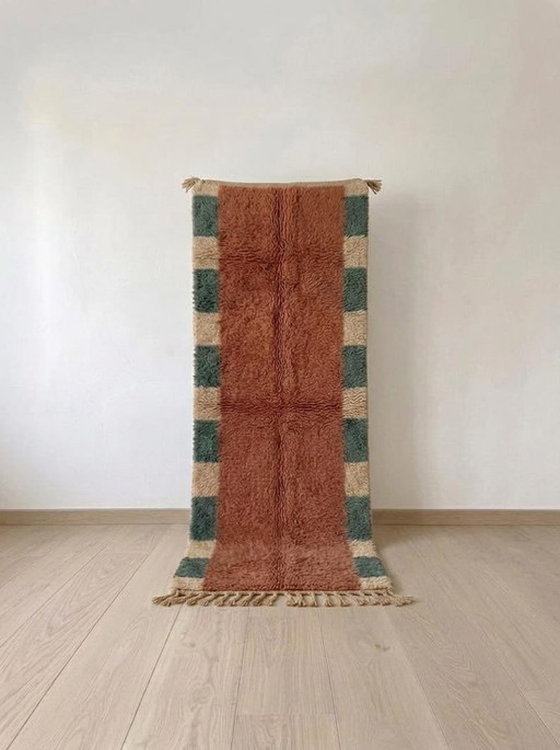 Traditionele handgemaakte halloper met prachtige kleuren, afmeting 300/75 cm – Ahrend, vloerkleden en tapijten, Wool