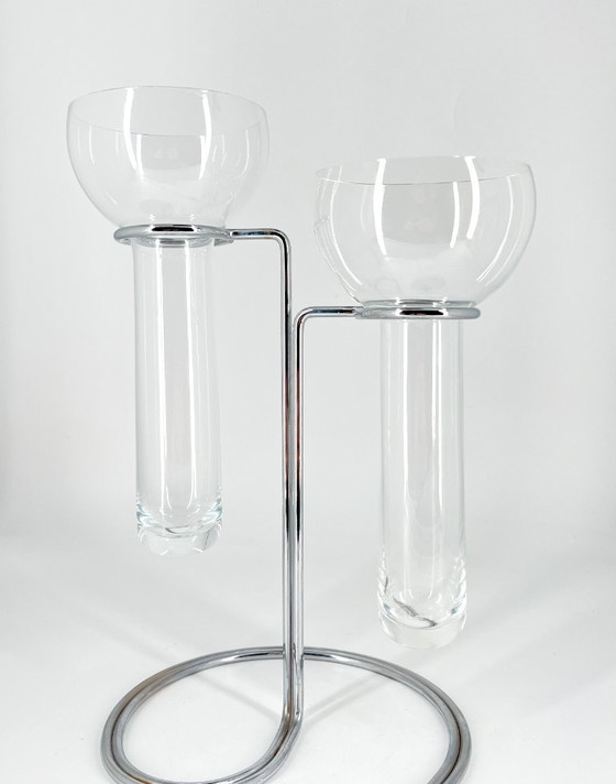 Rosenthal Aqualux Portacandele a 2 bracci – Timo Sarpaneva & Johannes Dinnebier – Glass (photo 5 of 8)