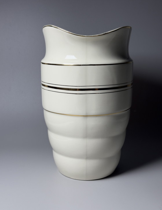 Image 1 of Boch Frères La Louvière Art Deco Big Pitcher, Belgium, c. 1920s–1930s