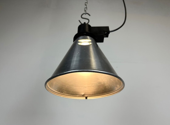 Image 1 of Small Industrial French Aluminium Pendant Lamp, 1960s