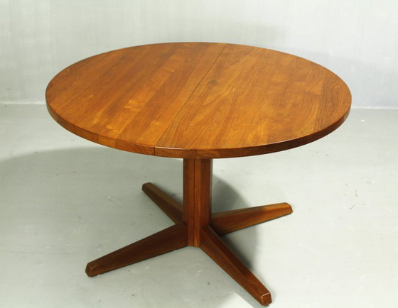 Image 1 of Danish Teak Extendable Dining Table, 1980s