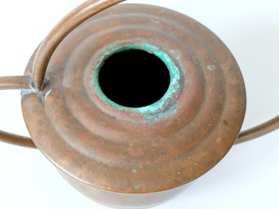 Image 1 of Midcentury Decorative Copper Watering Can | Sculptural Farmhouse Decor