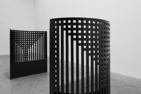 Image 1 of Pair of black Mackintosh Willow chairs by Atelier International, Italy 1980s