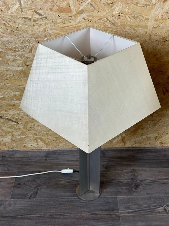 Image 1 of 2x 60er 70er Jahre XL Tischlampe Tischleuchte Aluminium Metall Space Age Design