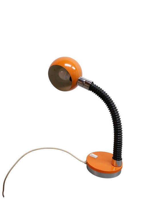 Image 1 of Orange Space Age Table Lamp, 1970s