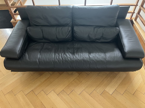 Image 1 of ROLF BENZ 6500 la classica due posti in pelle nera