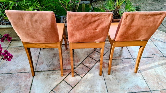 Tres sillas Finn Ligne Roset elaboradas con madera preciosa. – Sillas de comedor, Wood, Textile (photo 3 of 6)