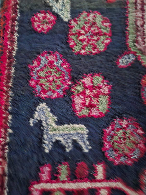 Image 1 of Alfombra oriental/persa anudada a mano de pura lana – Motivos tribales