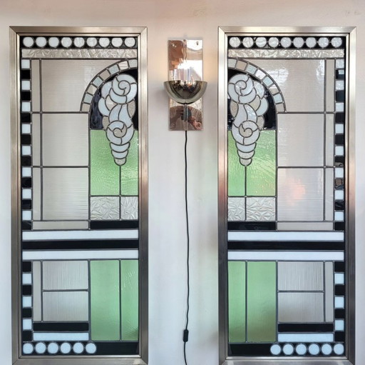 2x art deco wandlamp Woka 58-AD8