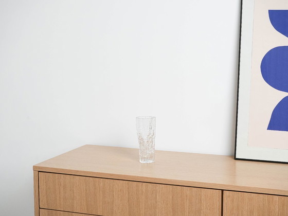 Image 1 of Eisglasvase, dänisches Design, 1970er Jahre, hergestellt in Dänemark