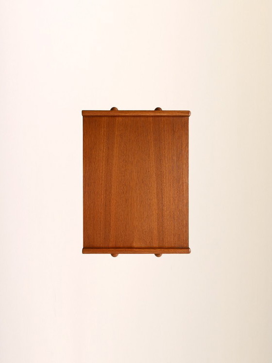 Image 1 of Teakhouten nachtkastje uit de jaren 60 van AB Carlström & Co