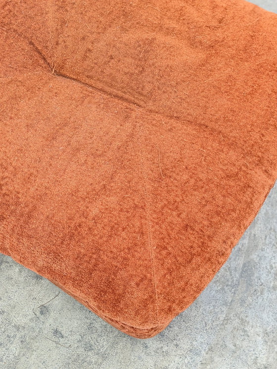 Image 1 of Tavolino da caffè con poggiapiedi coordinato - design italiano vintage