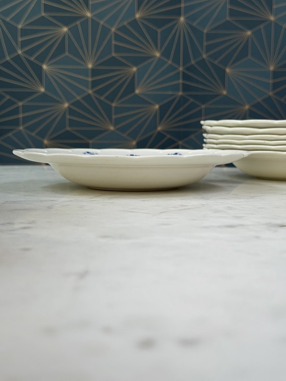 Image 1 of Boch Frères La Louvière, Set di 6 Piatti Fondi Vintage, 1940 circa