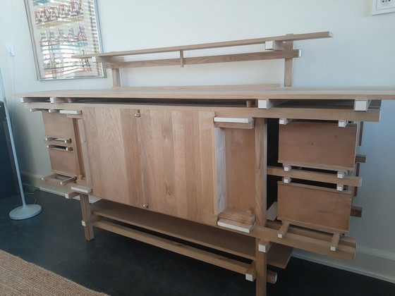 Rietveld buffetkast blank eiken, Dressoirs, Hout, Beige (foto 3 van 5)