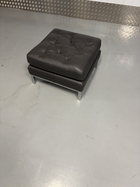 Image 1 of De Sede 3-Sitzer-Sofa, grau DS-0040/03 mit passendem Hocker DS-0040/05