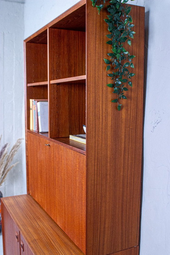 Erik Brouer Segretaria con libreria alta, design danese, metà secolo, teak vintage – Credenze alte, Wood (photo 14 of 17)
