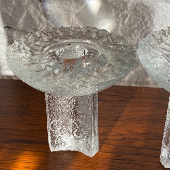 Image 1 of 2 candelieri vintage Orrefors 'Olympia'