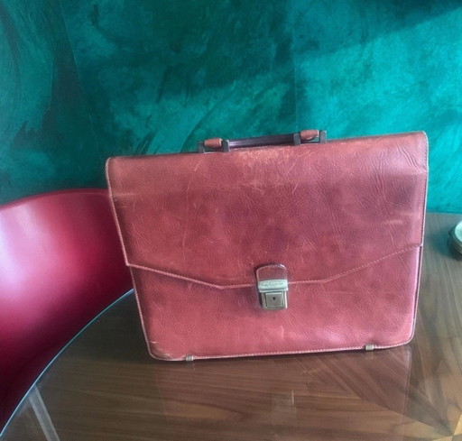 Guy Laroche Paris Vintage : Imposant Cartable Porte-Documents en Cuir - Unisexe – overige tassen, Calfskin (photo 2 of 12)