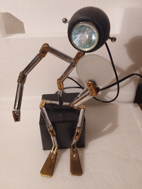 Image 1 of OSQAR hombre y máquina lámpara futurista Robot Ygnacio Baranga edición limitada 