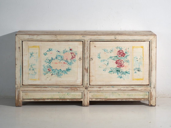 Credenza antica dipinta in legno di pino – Cina, circa 1930 – Credenze, Brass (photo 20 of 40)