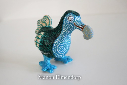100% Handgemaakt Beeldje Dodo / Vogel Kunst Nieuw 