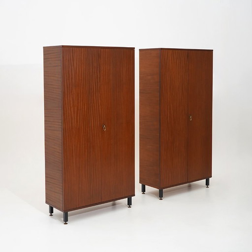 Teakhouten kledingkast met interne planken, jaren 60