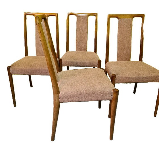 Image 1 of 4 sedie da pranzo vintage in teak, anni '60