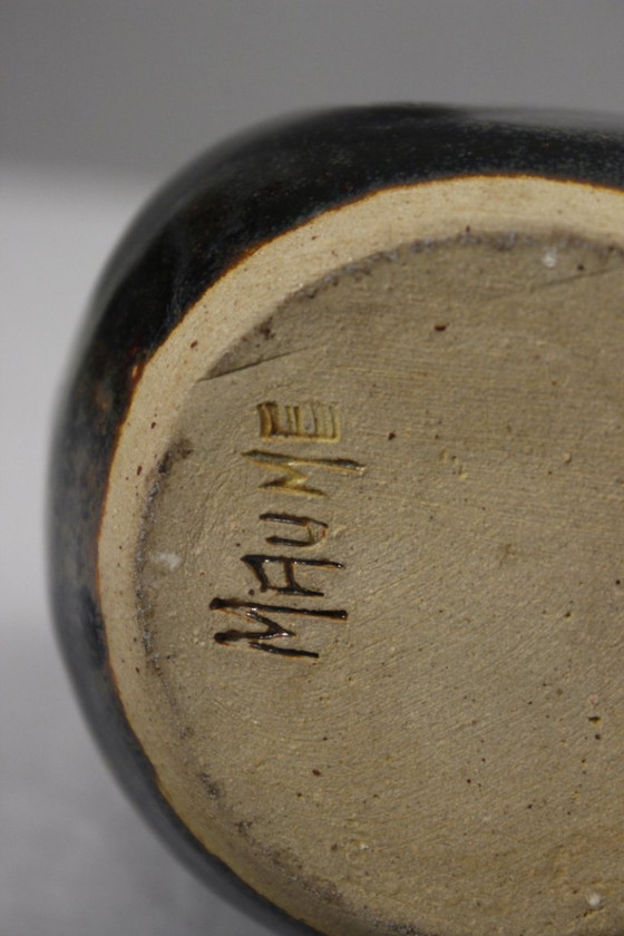 Image 1 of Annie Maume en Sancerre - Jarrón de gres con esmalte multicolor, años 70