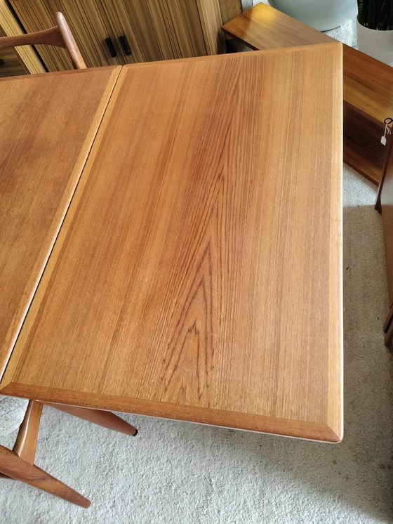 Image 1 of table de salle à manger extensible en teck vintage