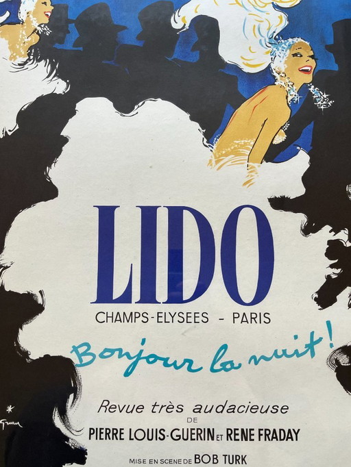 Affiche Bonjour la nuit dessinée par René Gruau, 1971
