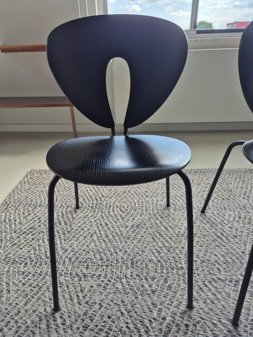 3 STUA Globus Chairs black in great condition