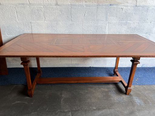 Cherry wood Art Nouveau RAC Royal antique dining table – eettafels (photo 2 of 12)