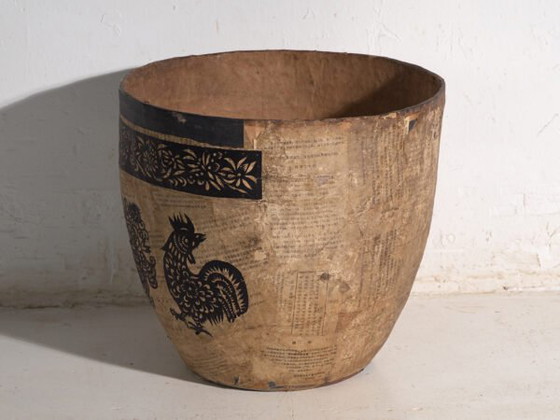 Antique Chinese papier-mâché container – China, circa 1900 – Decorative Objects, Paper, Rustic (photo 36 of 40)