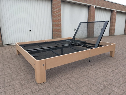 Auping Aurode 180 X 200 | Verstelbaar – tweepersoonsbedden, Metal, Wood