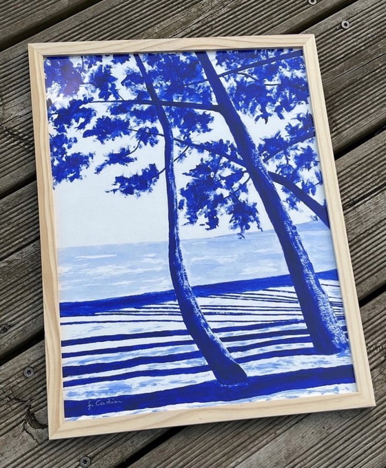 Image 1 of Acrilico su carta Hahnemuhle bianca. Dimensioni 40x30 cm.