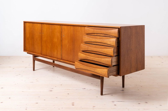 Image 1 of Sven Andersen Teak Sideboard, Zeitlose skandinavische & Mid Century Modern Eleganz, 1950er