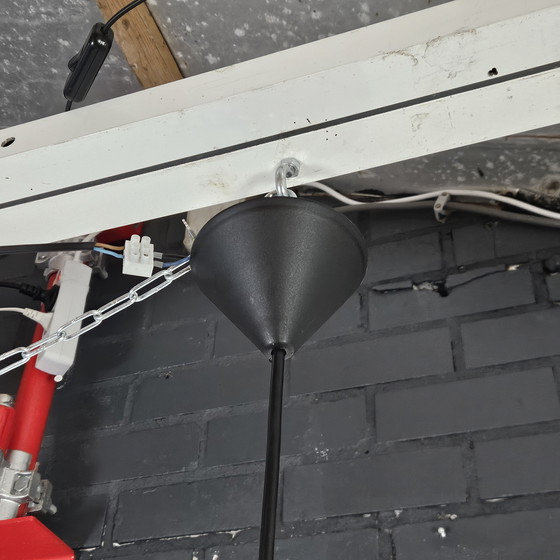 Image 1 of Lampada a sospensione vintage italiana in vetro